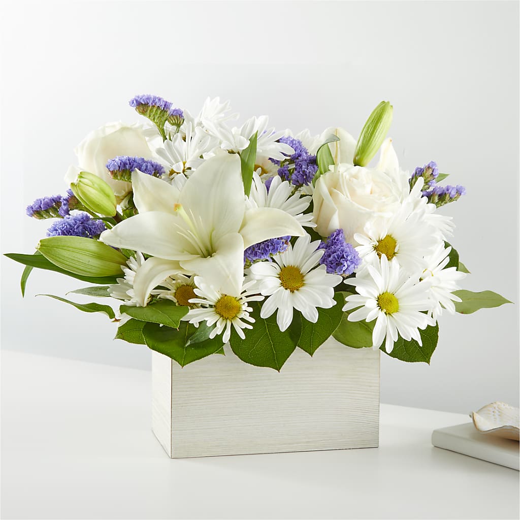 Beyond Blue Box Bouquet – CLARKSON FLOWERS & GIFTS, Mississauga ON