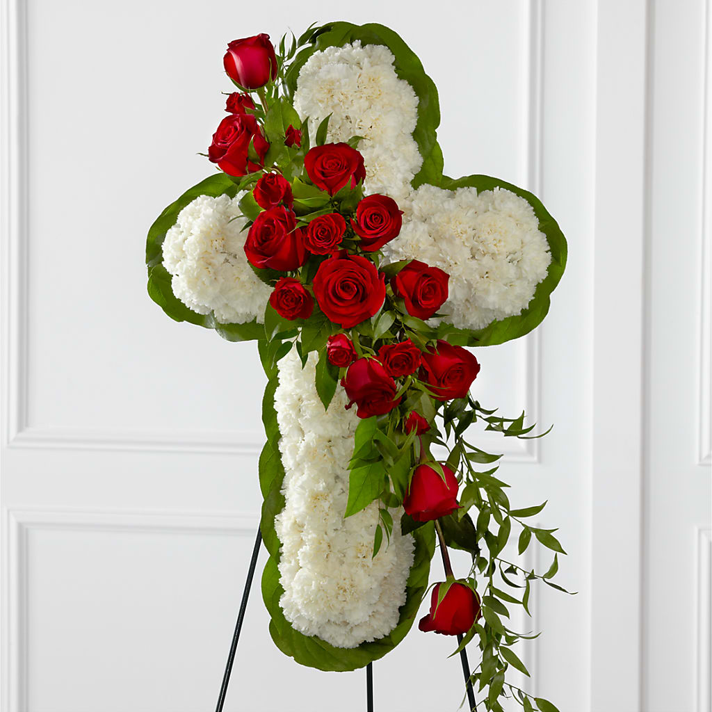 Floral Cross Easel – CLARKSON FLOWERS & GIFTS, Mississauga ON