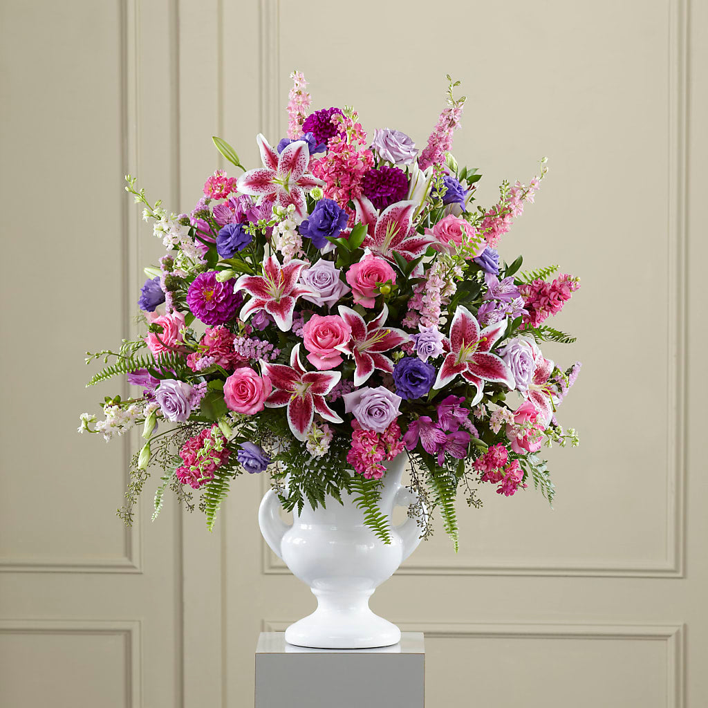 Peaceful Tribute Arrangement – CLARKSON FLOWERS & GIFTS, Mississauga ON