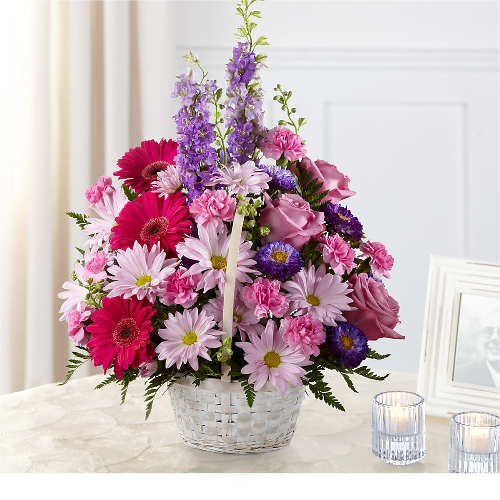 Pastel Peace Basket – CLARKSON FLOWERS & GIFTS, Mississauga ON