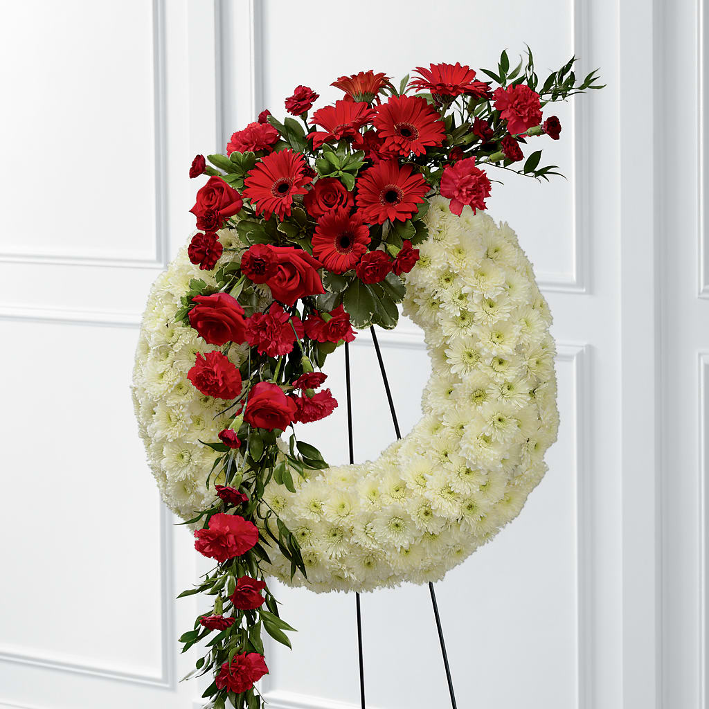Graceful Tribute Wreath – CLARKSON FLOWERS & GIFTS, Mississauga ON