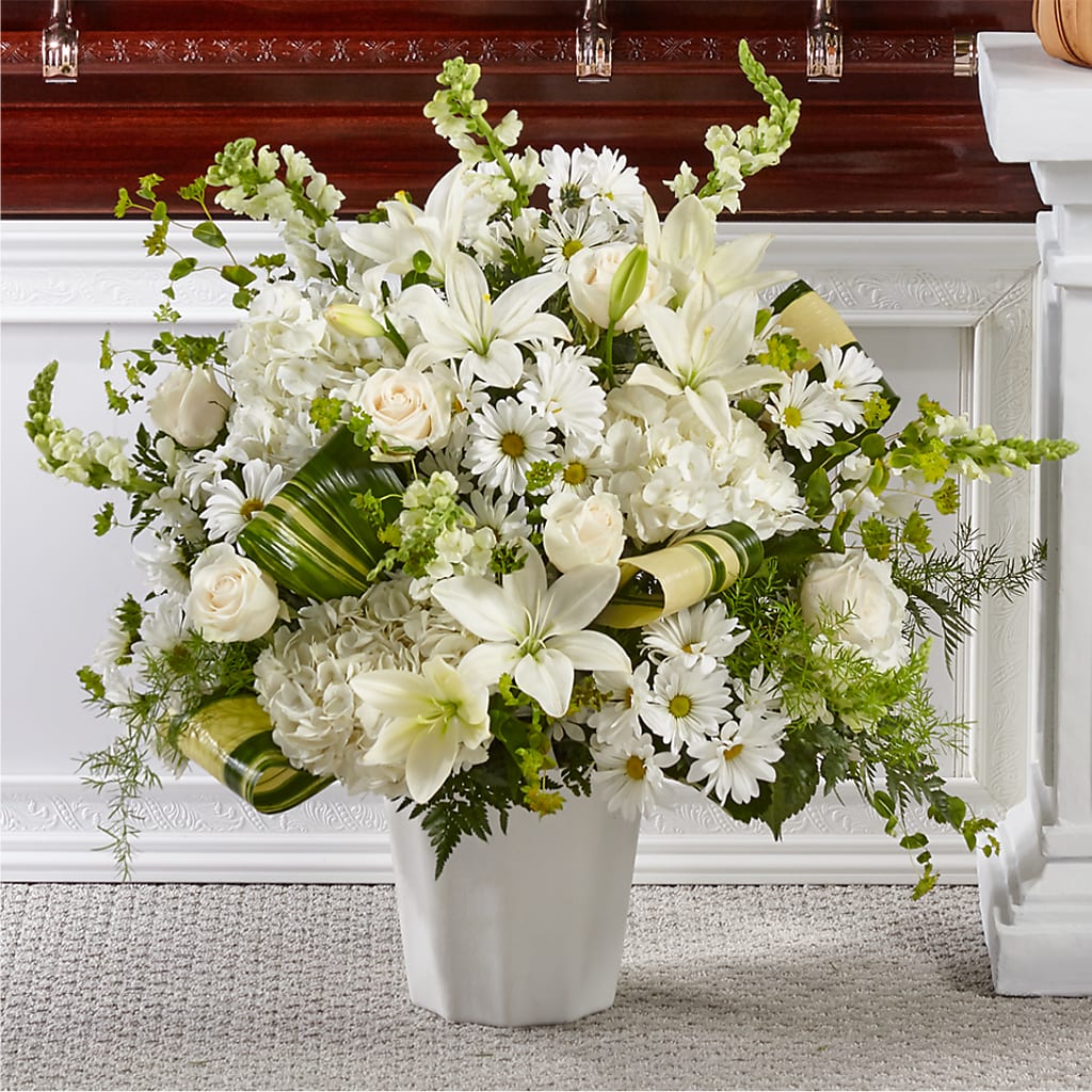 Thoughts of Tranquility Floor Basket – CLARKSON FLOWERS & GIFTS, Mississauga ON