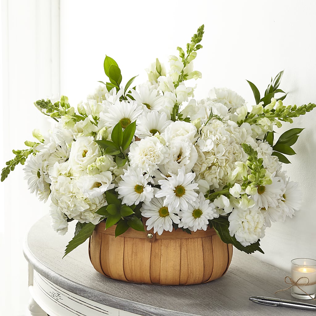 Pure Ivory Basket – CLARKSON FLOWERS & GIFTS, Mississauga ON