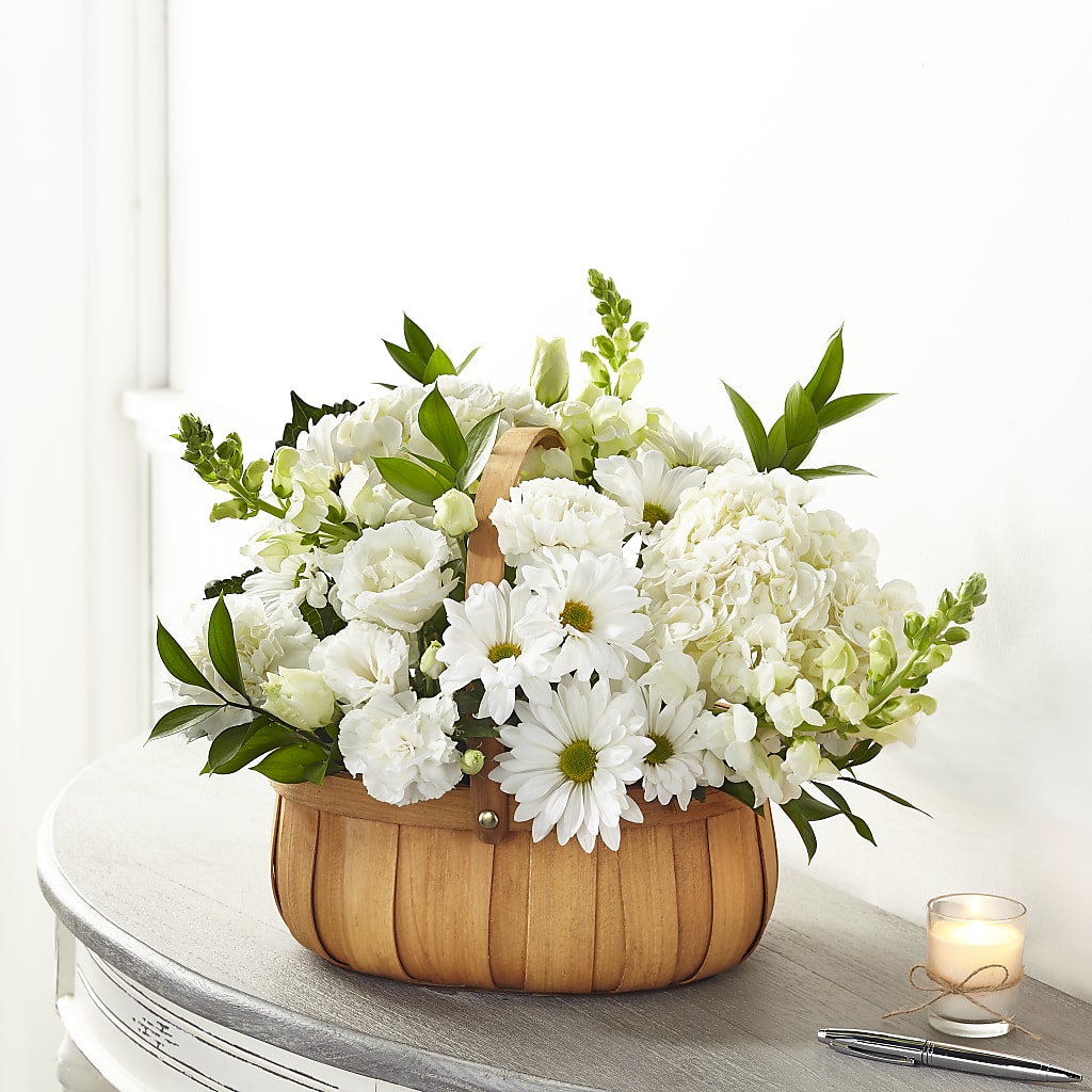 Pure Ivory Basket – CLARKSON FLOWERS & GIFTS, Mississauga ON