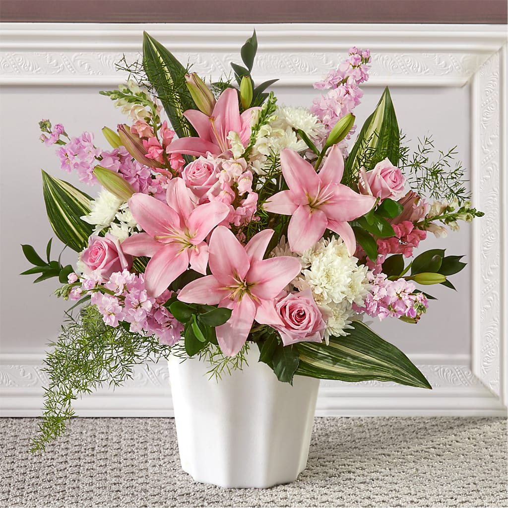 Simply Serene Floor Basket – CLARKSON FLOWERS & GIFTS, Mississauga ON