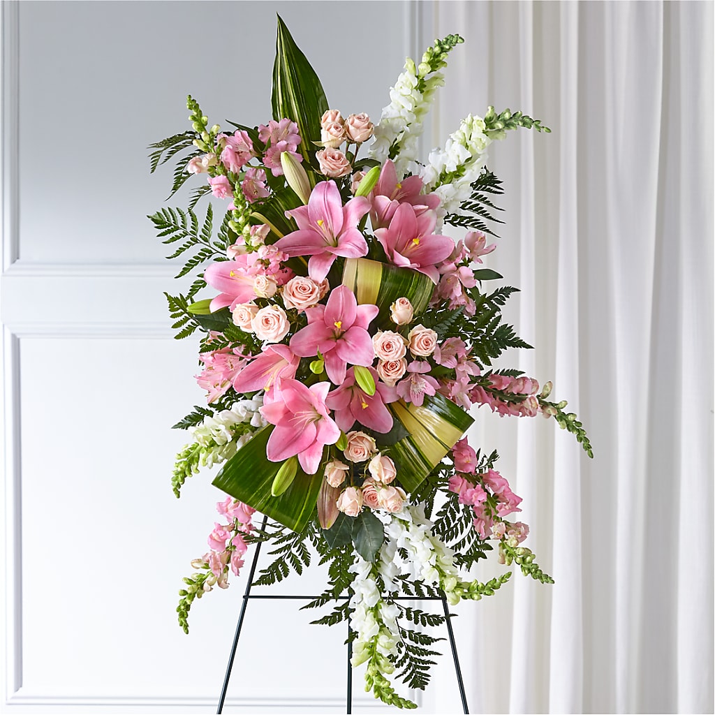 Elegant Embrace Standing Spray – CLARKSON FLOWERS & GIFTS, Mississauga ON