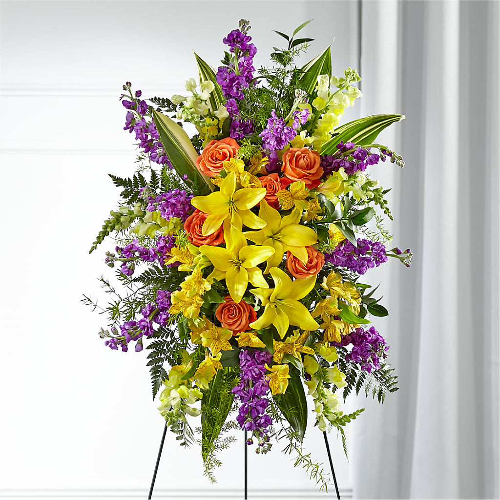 Thoughtful Prayers Standing Spray – CLARKSON FLOWERS & GIFTS, Mississauga ON