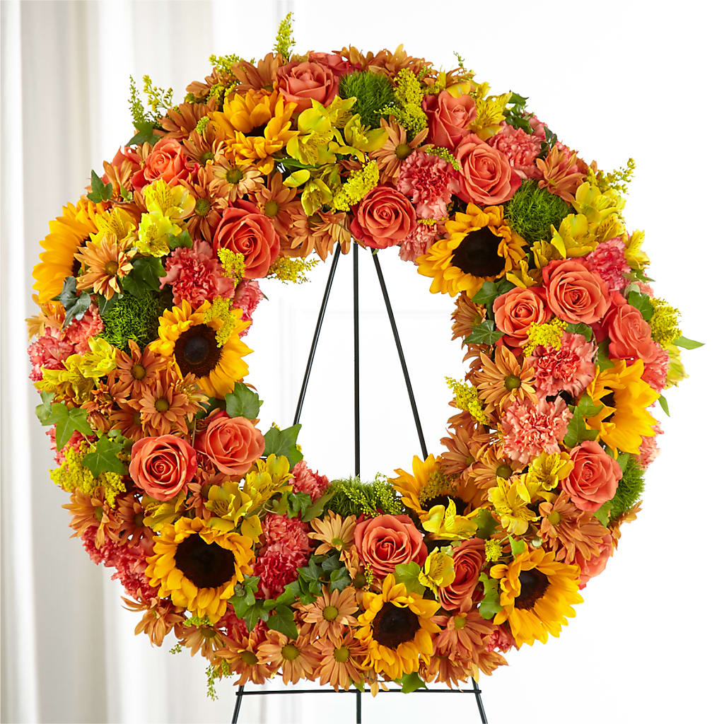 Autumnal Memories Wreath (Standard) – CLARKSON FLOWERS & GIFTS, Mississauga ON