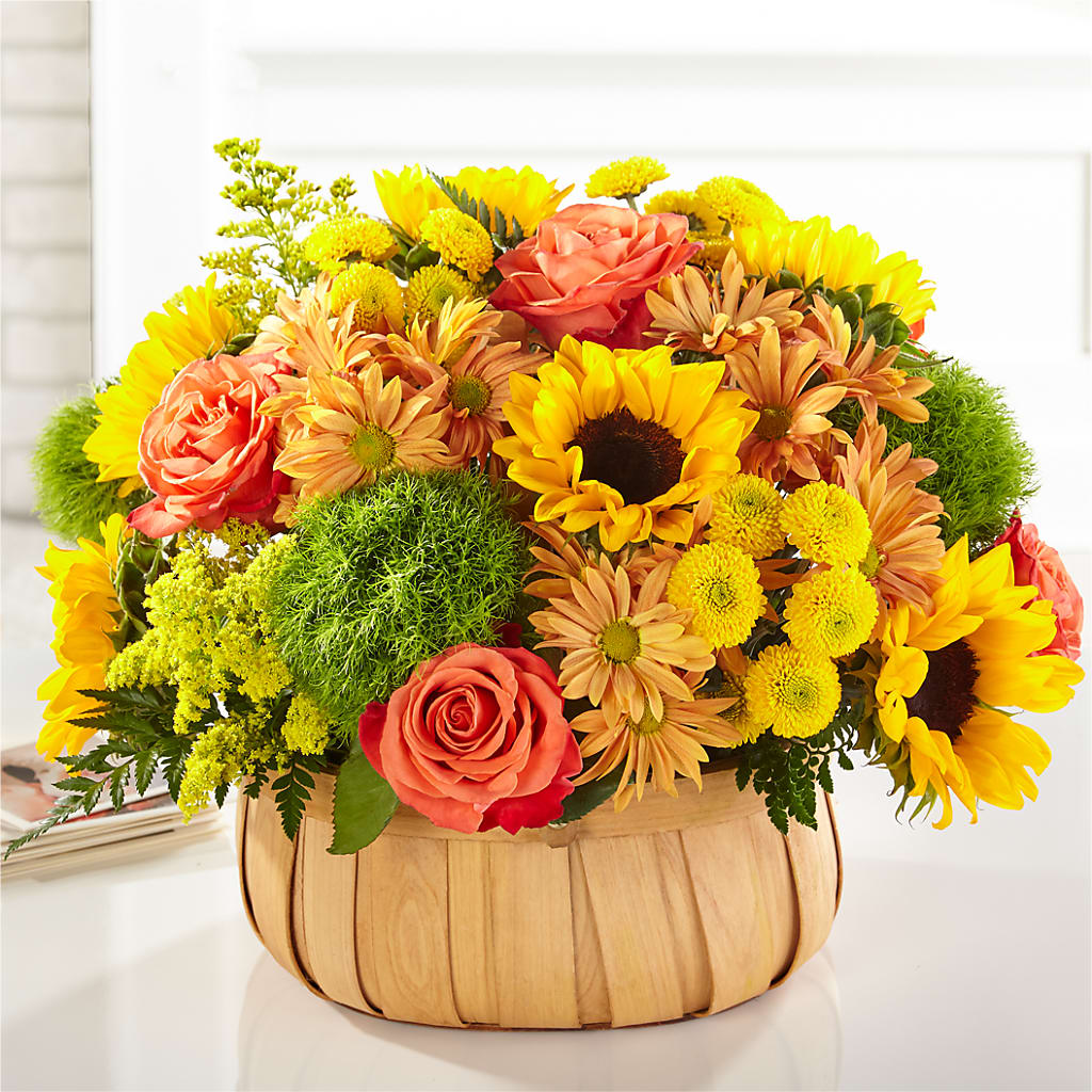 Harvest Sunflower Basket – CLARKSON FLOWERS & GIFTS, Mississauga ON