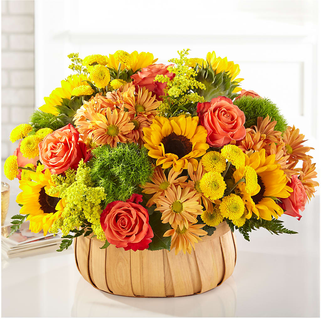 Harvest Sunflower Basket – CLARKSON FLOWERS & GIFTS, Mississauga ON