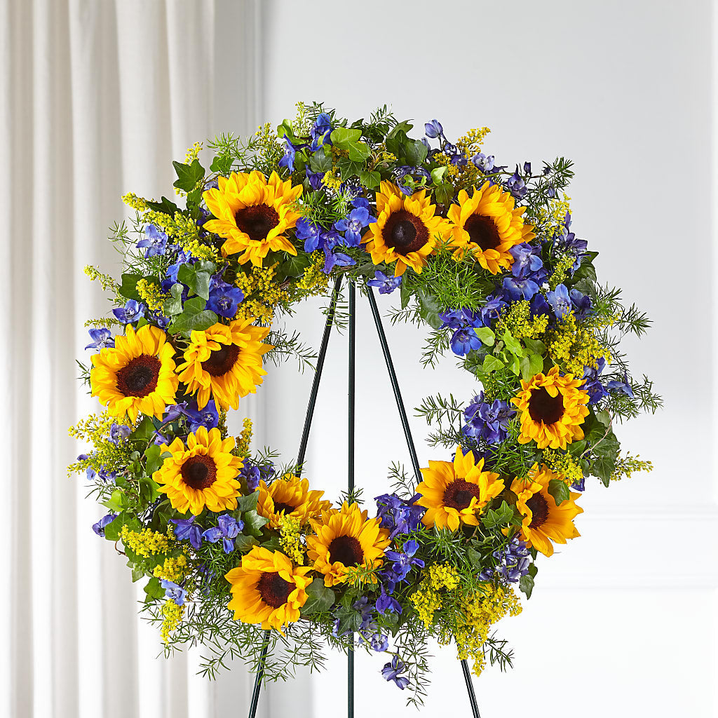 Bright Rays Wreath – CLARKSON FLOWERS & GIFTS, Mississauga ON