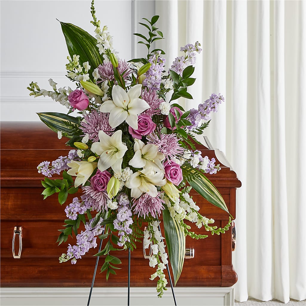 Grateful Hearts Standing Spray – CLARKSON FLOWERS & GIFTS, Mississauga ON