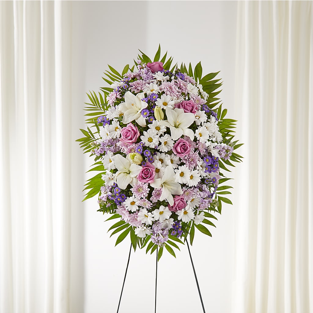Surrounded by Love Standing Spray – CLARKSON FLOWERS & GIFTS, Mississauga ON