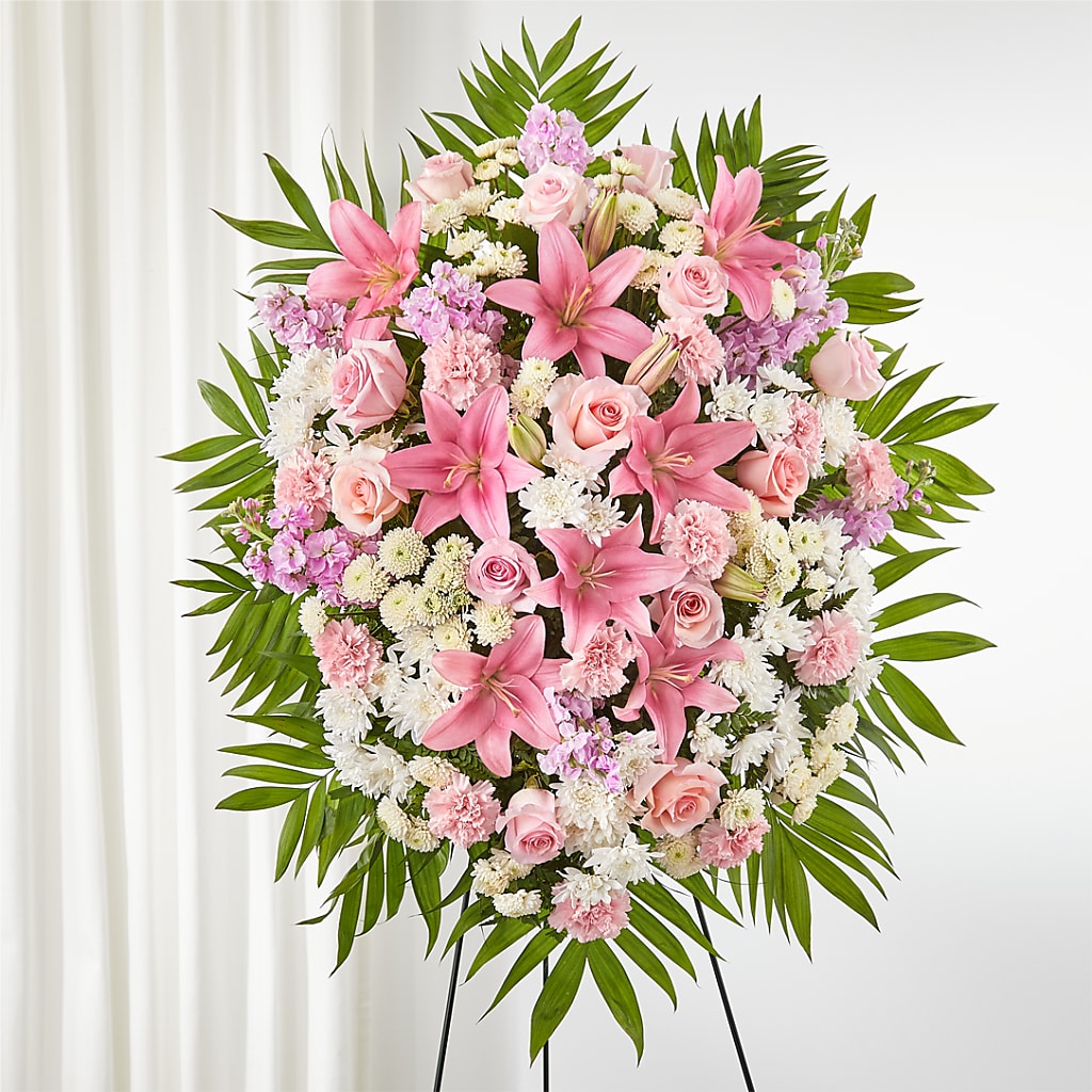 Offering Solace Standing Spray – CLARKSON FLOWERS & GIFTS, Mississauga ON