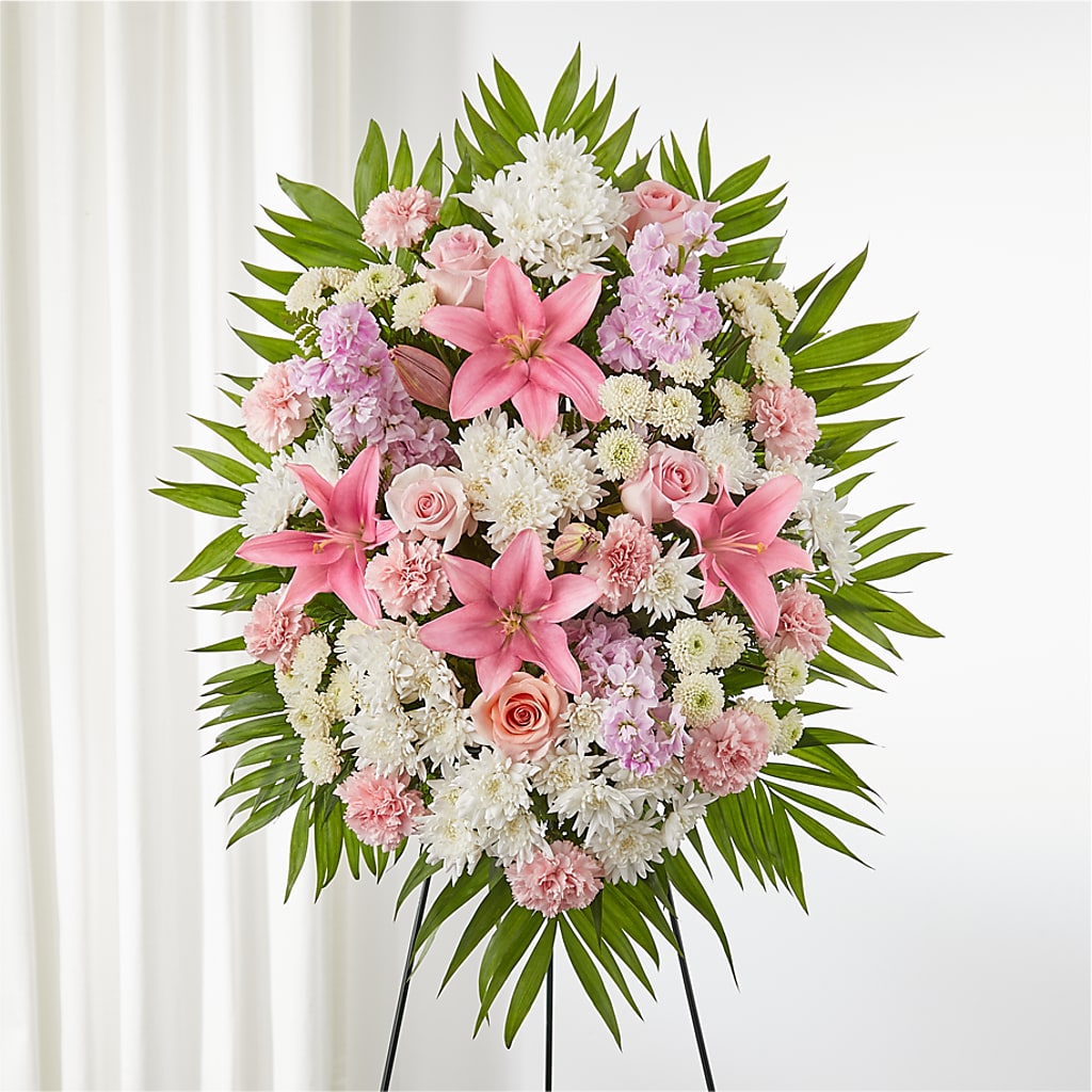 Offering Solace Standing Spray – CLARKSON FLOWERS & GIFTS, Mississauga ON