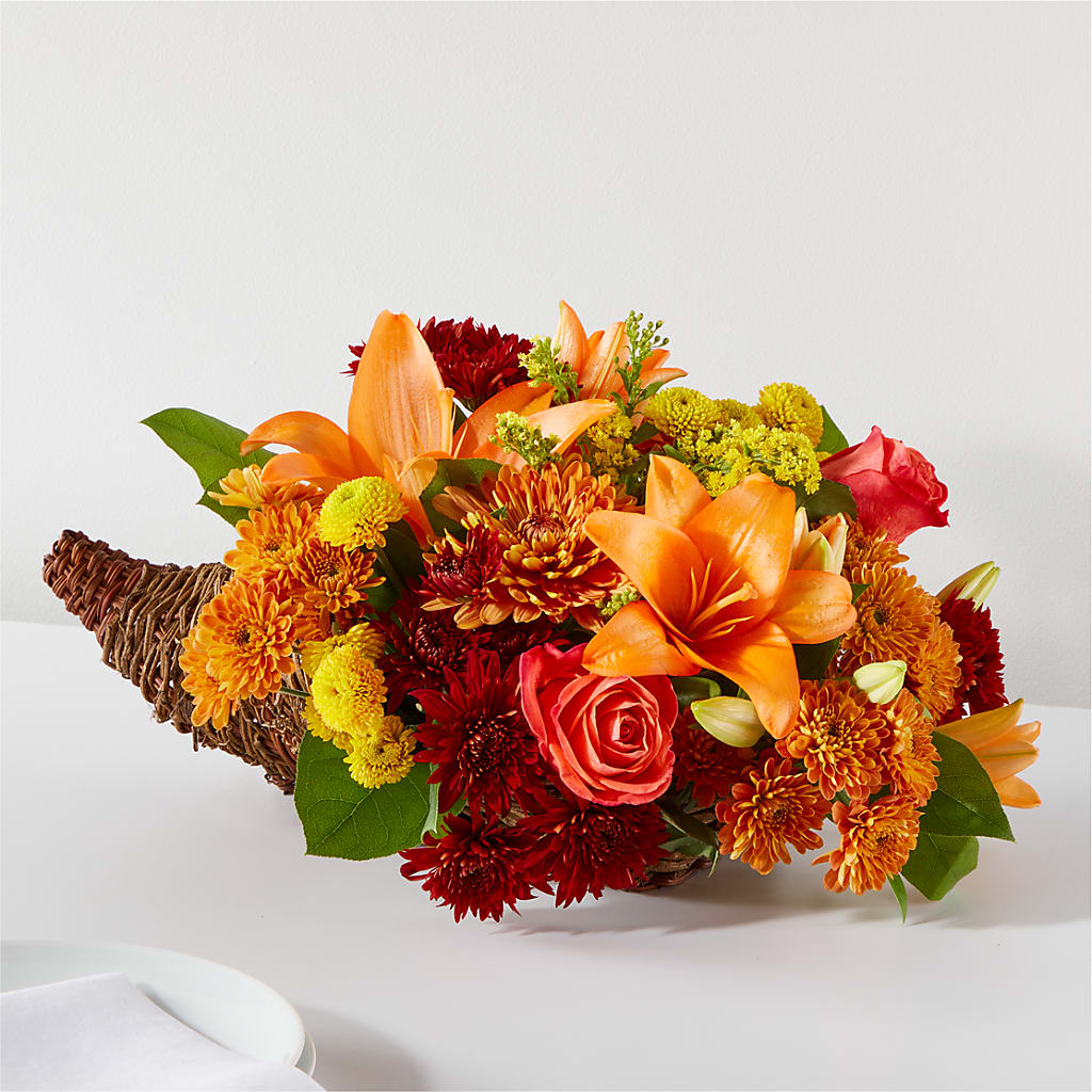 Bouquet of Blessings Cornucopia – CLARKSON FLOWERS & GIFTS, Mississauga ON