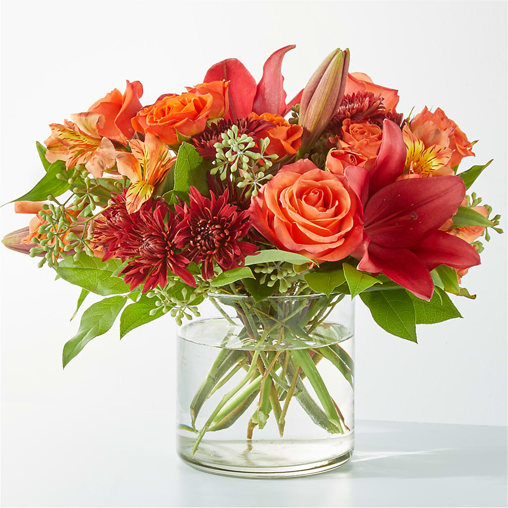 Crimson Leaves Bouquet – CLARKSON FLOWERS & GIFTS, Mississauga ON