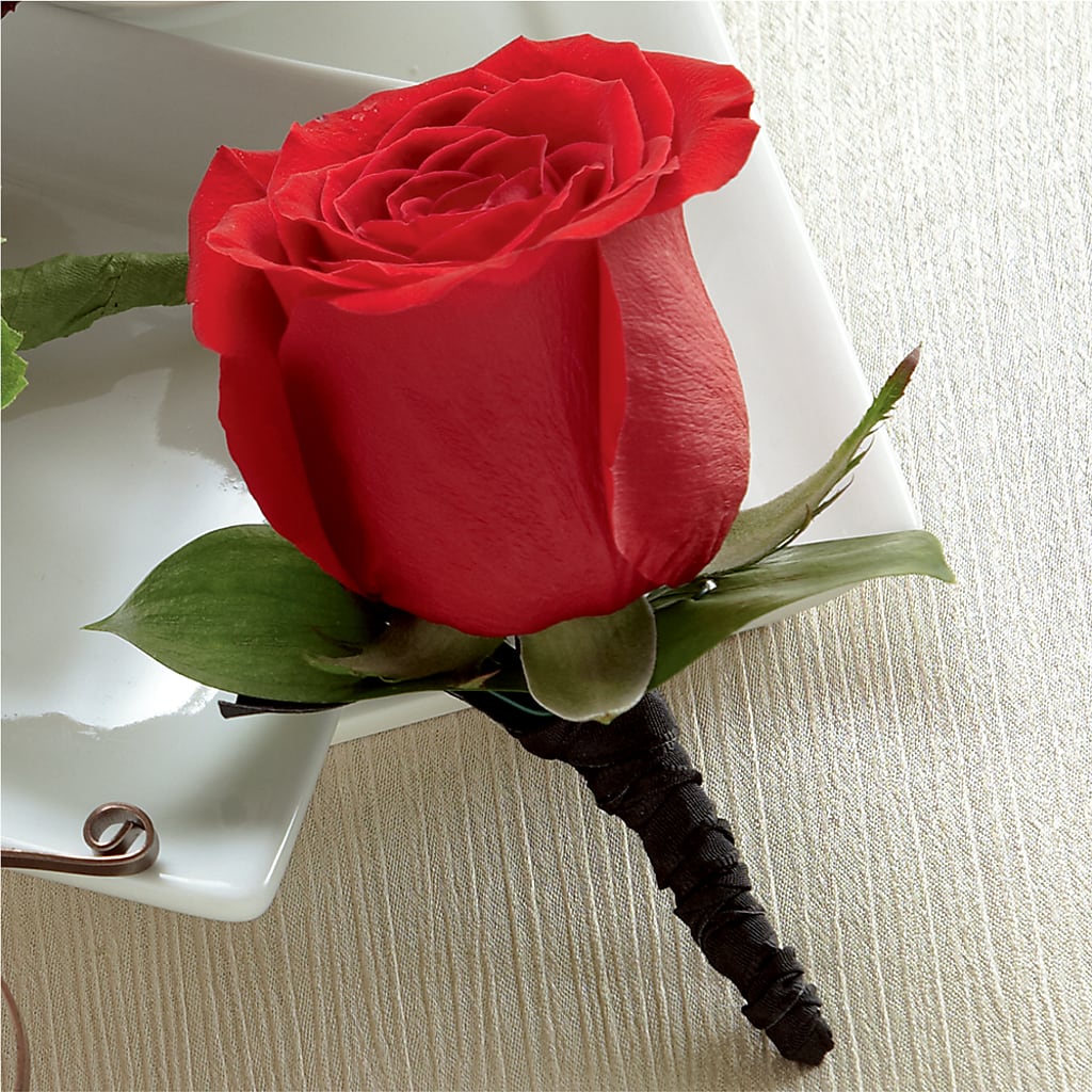 Red Rose Boutonniere – CLARKSON FLOWERS & GIFTS, Mississauga ON