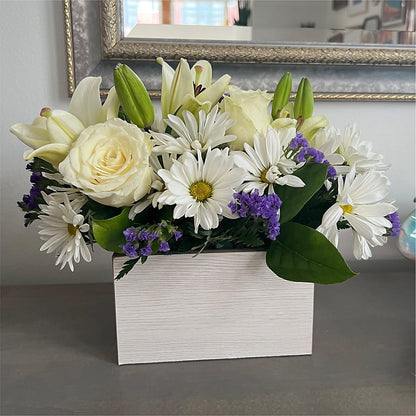Beyond Blue Box Bouquet – CLARKSON FLOWERS & GIFTS, Mississauga ON