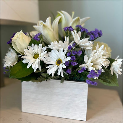 Beyond Blue Box Bouquet – CLARKSON FLOWERS & GIFTS, Mississauga ON