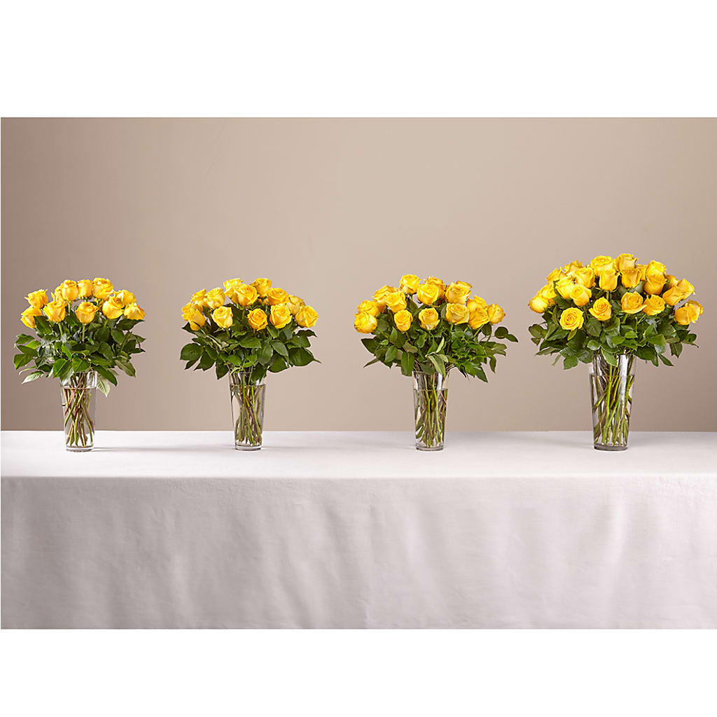 Long Stem Yellow Rose Bouquet – CLARKSON FLOWERS & GIFTS, Mississauga ON