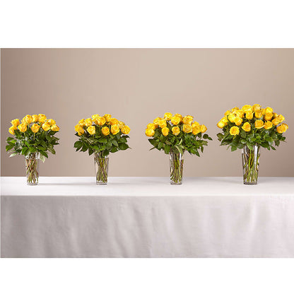 Long Stem Yellow Rose Bouquet – CLARKSON FLOWERS & GIFTS, Mississauga ON