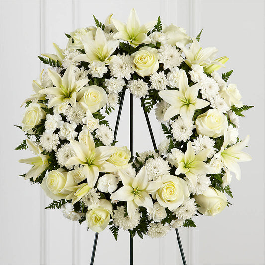 Treasured Tribute Wreath – CLARKSON FLOWERS & GIFTS, Mississauga ON