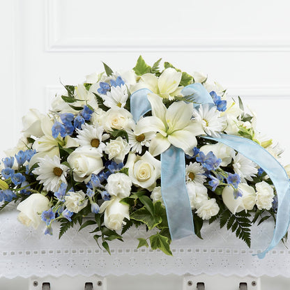 Tender Treasure Casket Spray – CLARKSON FLOWERS & GIFTS, Mississauga ON