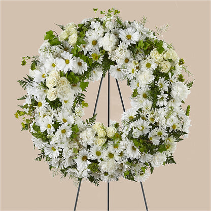 Faithful Wishes Wreath – CLARKSON FLOWERS & GIFTS, Mississauga ON