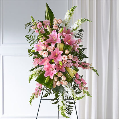Elegant Embrace Standing Spray – CLARKSON FLOWERS & GIFTS, Mississauga ON