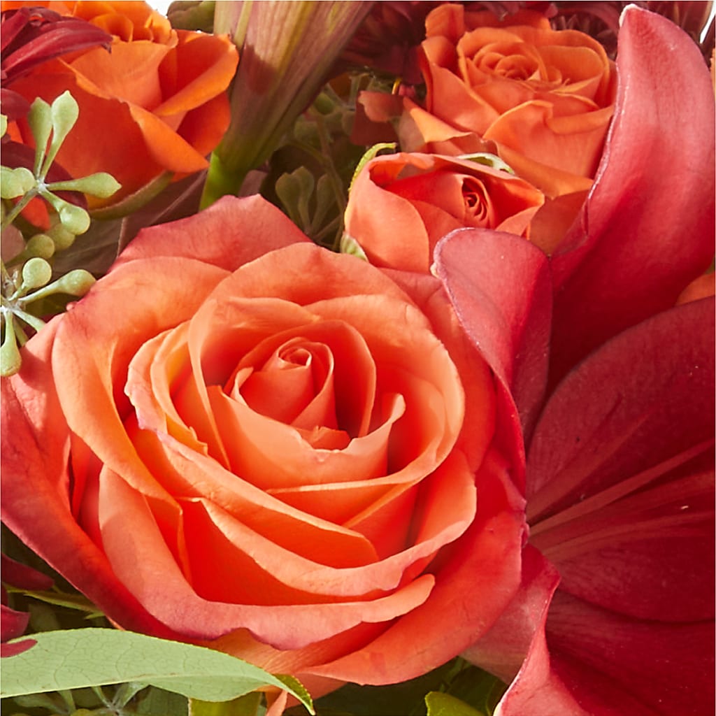 Crimson Leaves Bouquet – CLARKSON FLOWERS & GIFTS, Mississauga ON