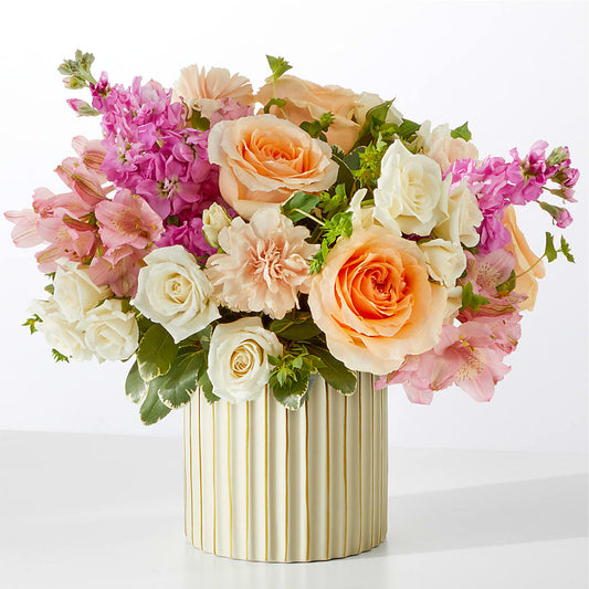 Paradise Bouquet with Ivory Vase – CLARKSON FLOWERS & GIFTS, Mississauga ON