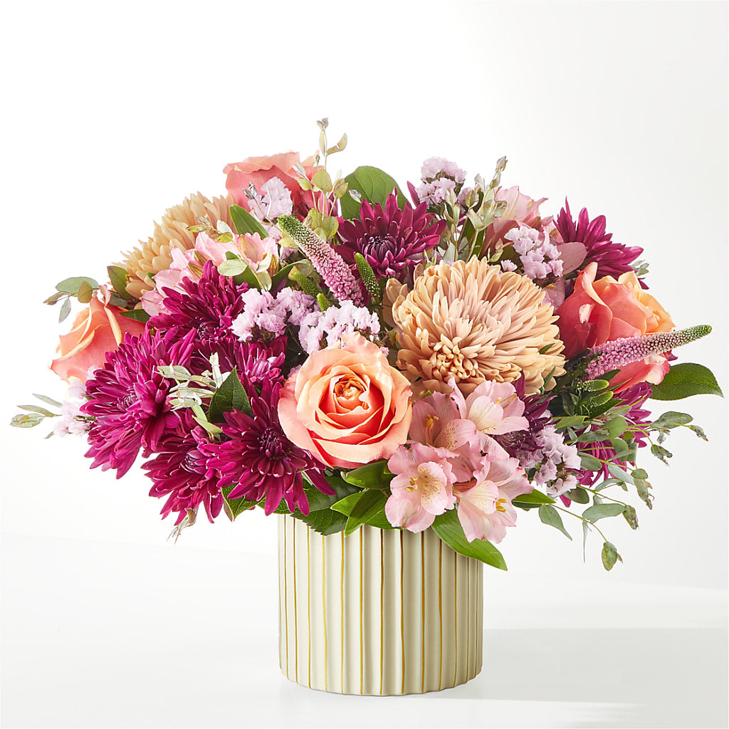 Berry Cobbler Bouquet with Ivory Vase – CLARKSON FLOWERS & GIFTS, Mississauga ON