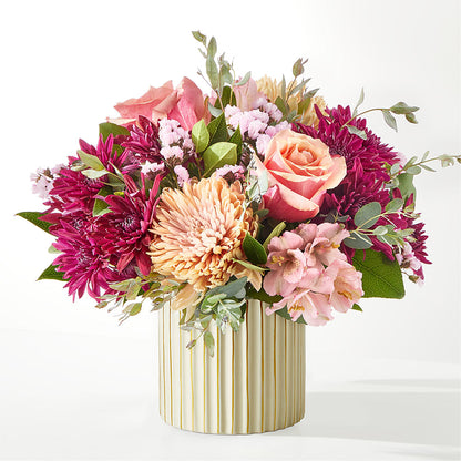 Berry Cobbler Bouquet with Ivory Vase – CLARKSON FLOWERS & GIFTS, Mississauga ON
