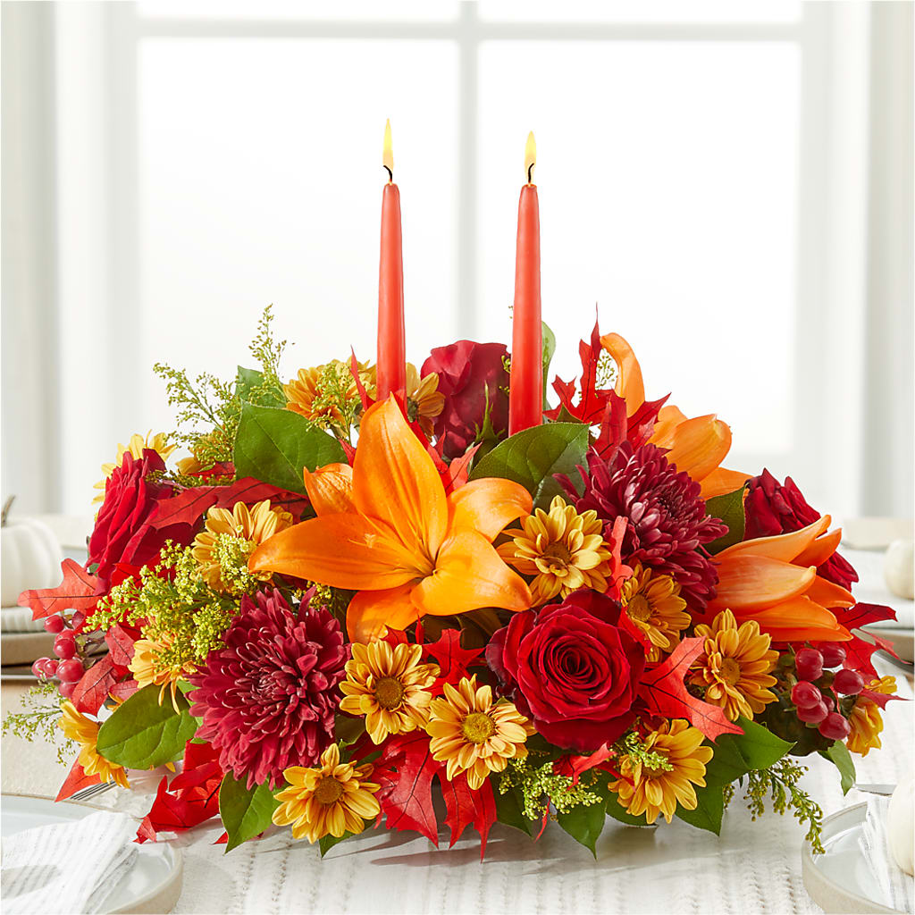 Autumn's Embrace Centerpiece – CLARKSON FLOWERS & GIFTS, Mississauga ON