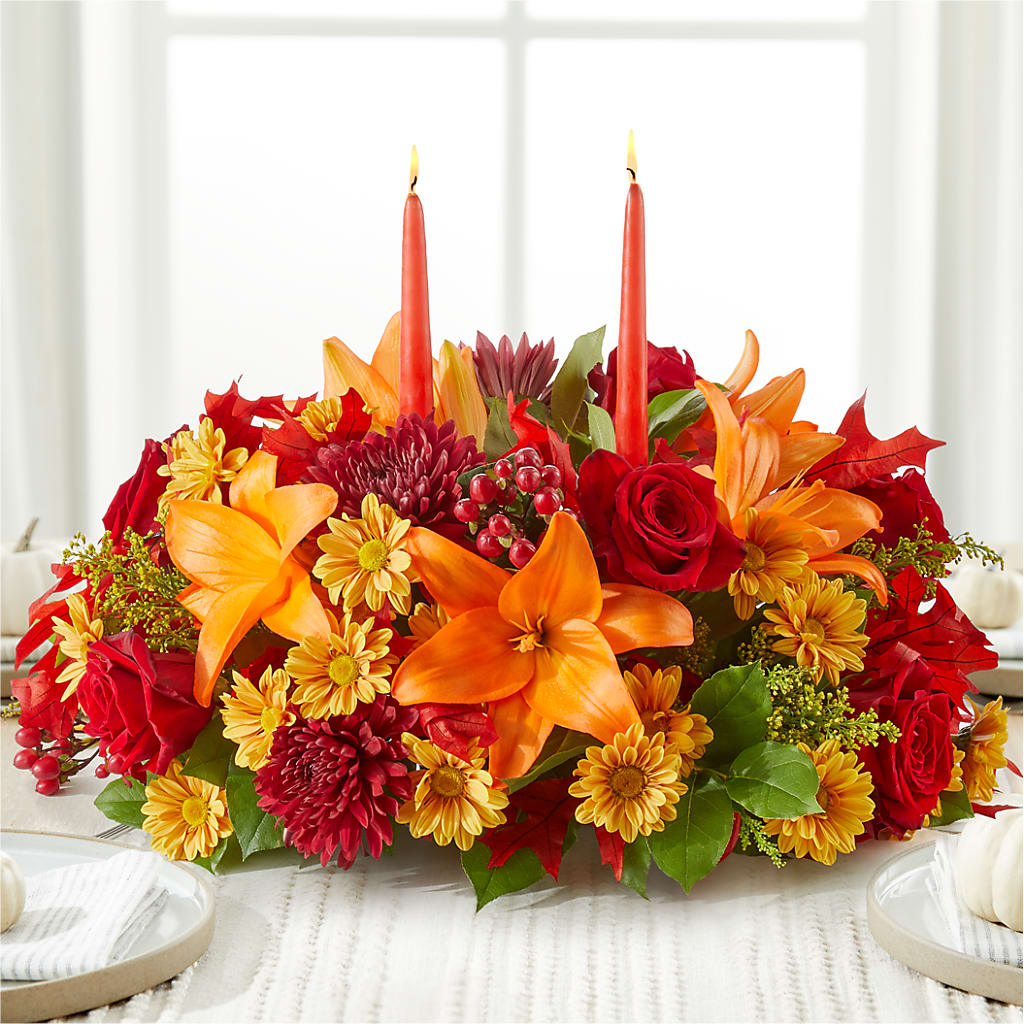 Autumn's Embrace Centerpiece – CLARKSON FLOWERS & GIFTS, Mississauga ON