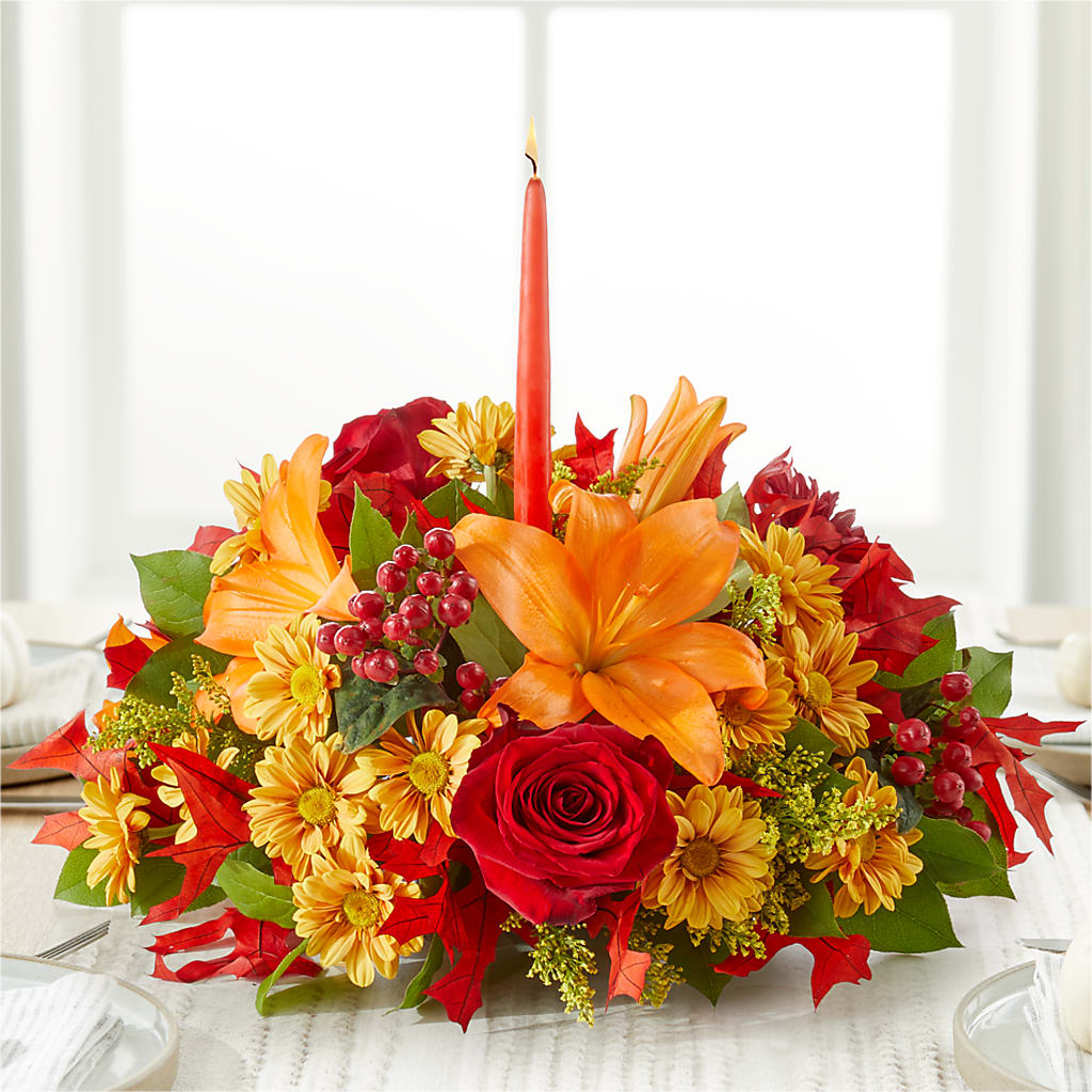Autumn's Embrace Centerpiece – CLARKSON FLOWERS & GIFTS, Mississauga ON
