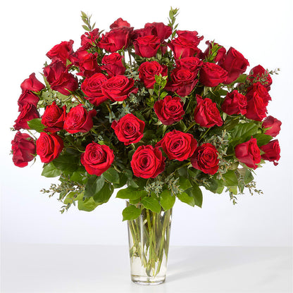 Forever Yours Fifty Stem Red Rose Bouquet – CLARKSON FLOWERS & GIFTS, Mississauga ON
